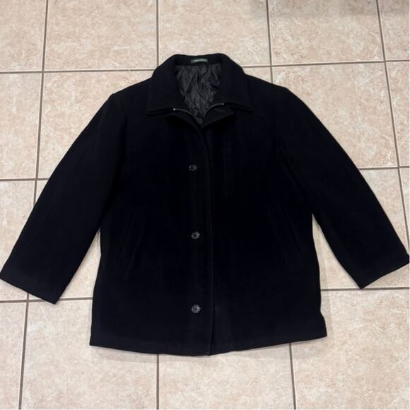 LAUREN RALPH LAUREN Mens Cashmere Blend Black Coat Jacket 44 - Picture 12 of 13